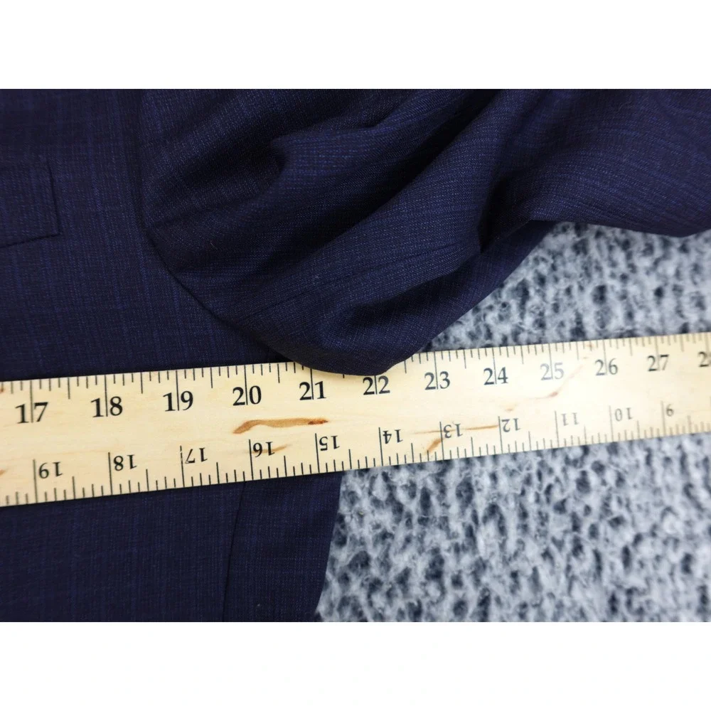 Jos. A. Bank Signature Gold‎ Blazer Mens 42R Blue Plaid Wool Two Button Jacket